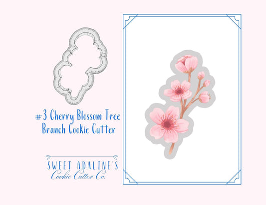 Cherry Blossom Tree Branch Cookie Cutter –Paris in Springtime – Perfect for Easter, Mother’s Day & Garden Parties