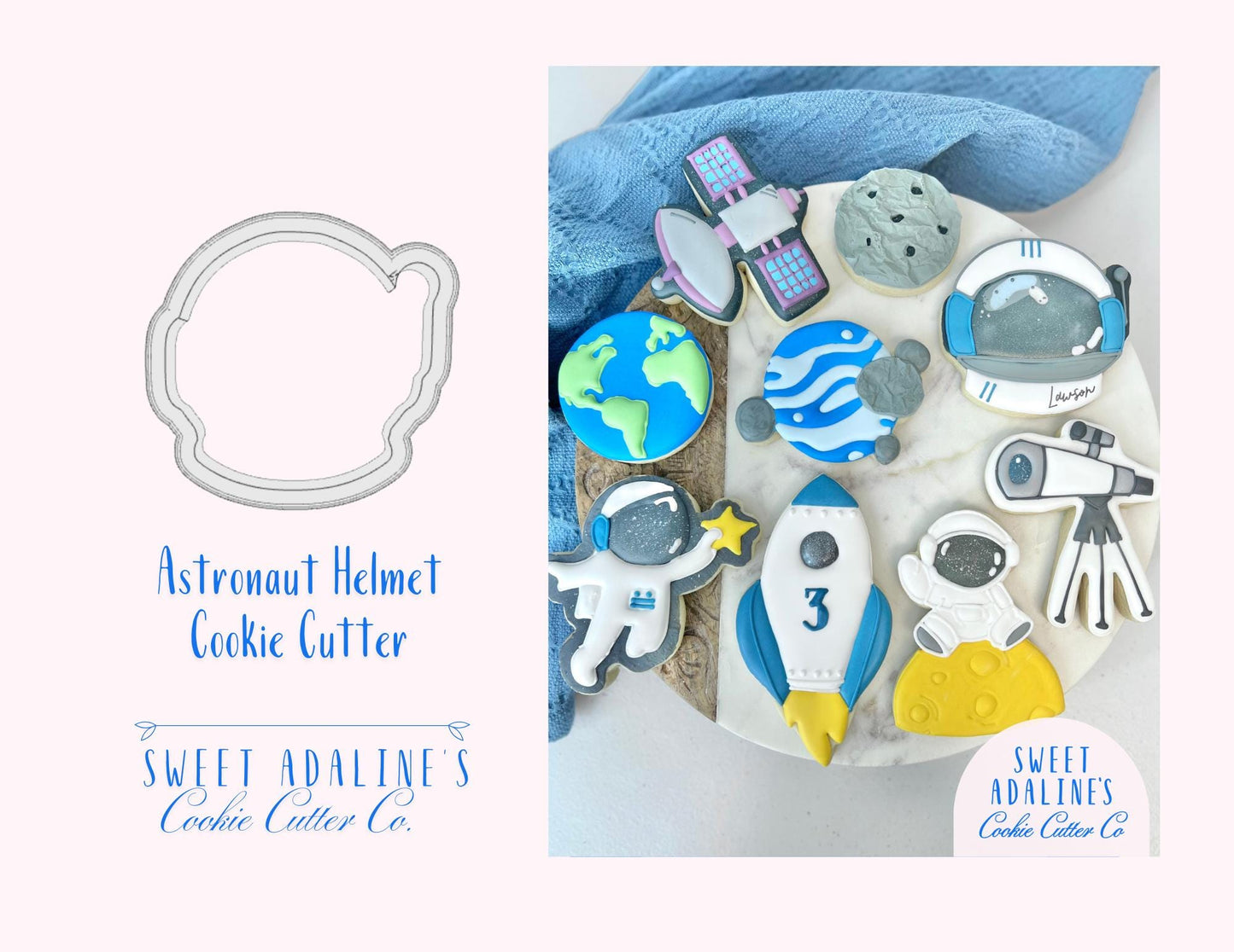 Astronaut Helmet Cookie Cutter: Space Theme Party Baking