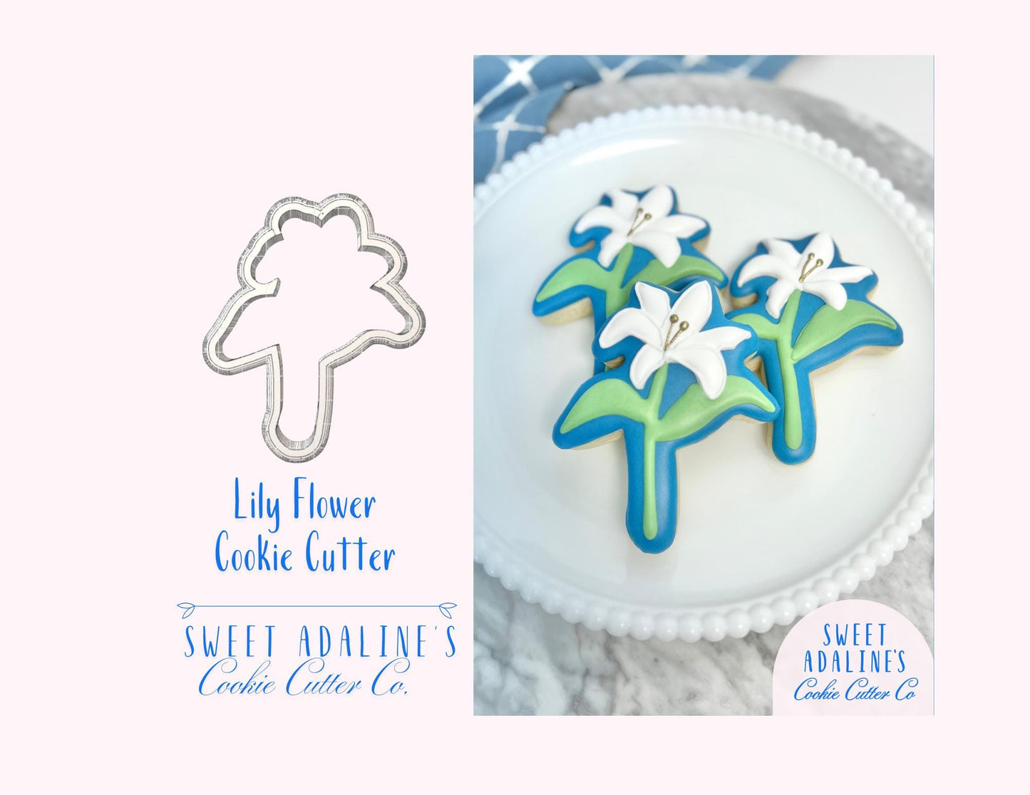 Lily Flower Cookie Cutter: Elegant Floral Baking Tool