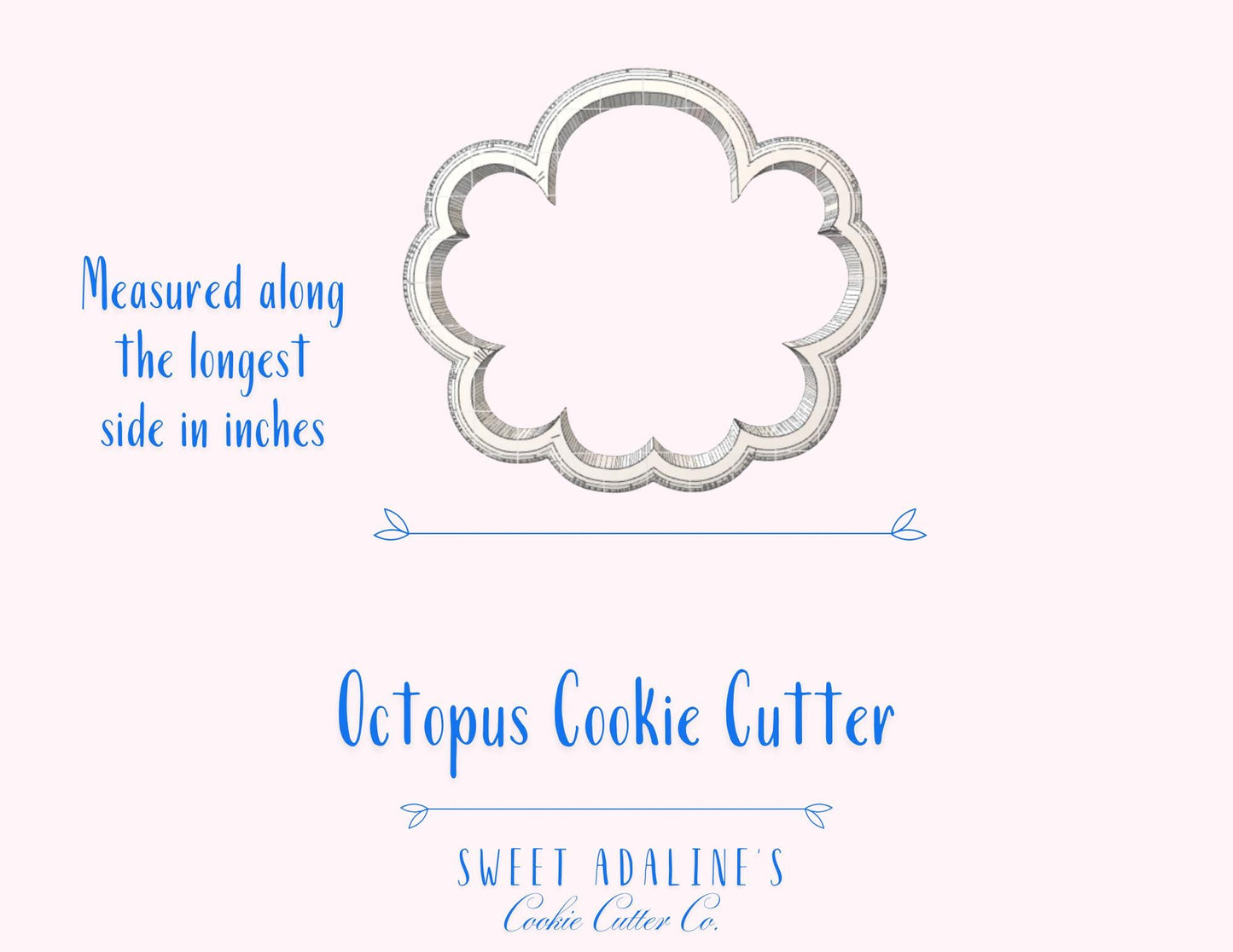 Octopus Cookie Cutter: Under the Sea Cookie Cutters for Beach, Ocean, Nautical & Summer Cookies, Sea Animal Baking Supplies and Party Favors