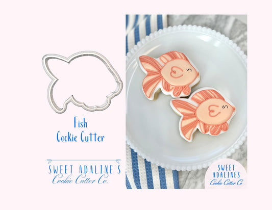 Fish Cookie Cutter: Ocean Animal Cookie Cutters; Beach, Nautical, and Under the Sea Party Baking Supplies; Baby Shower & Summer Cookies
