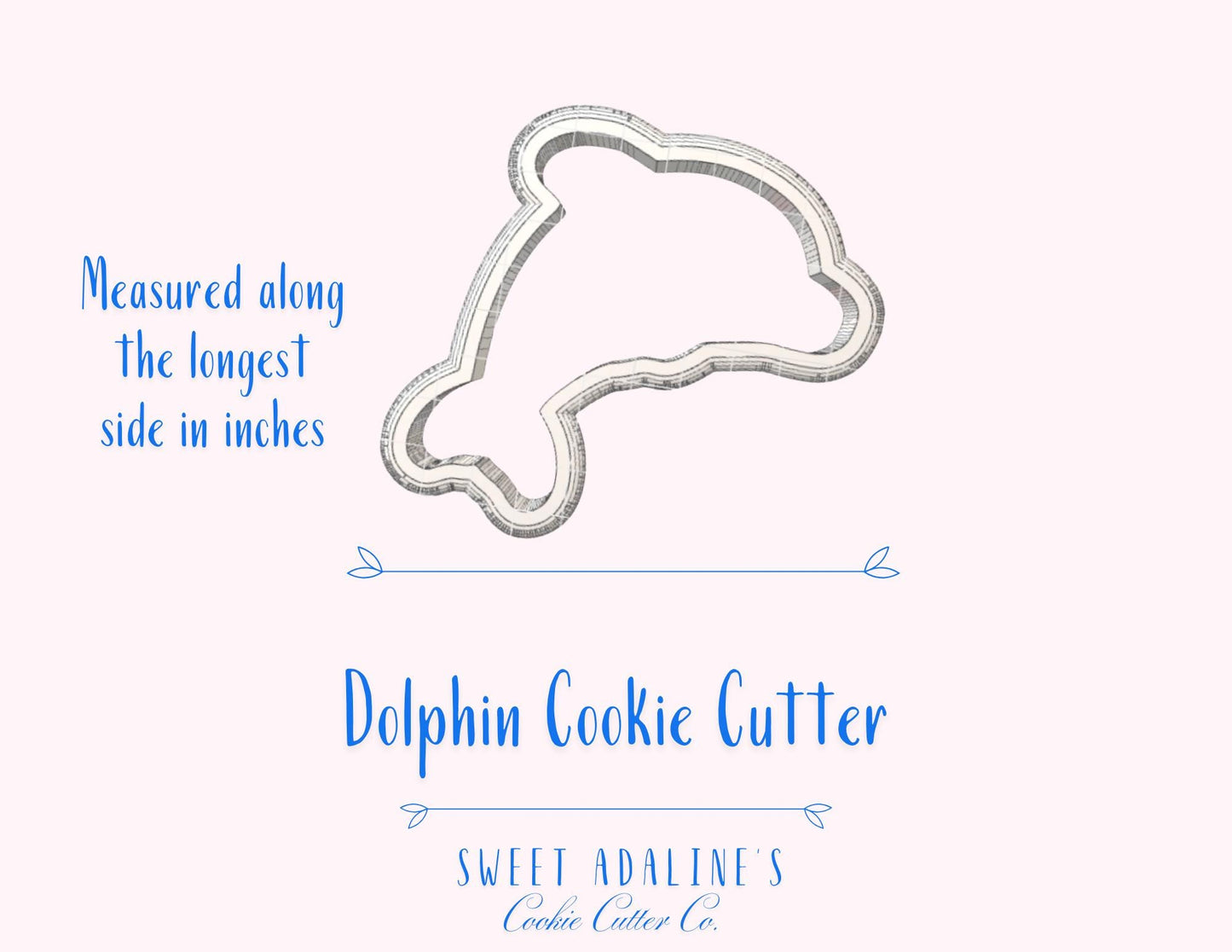 Dolphin Cookie Cutter: Ocean Animal Cookie Cutters for Beach, Nautical, and Under the Sea Parties; Summer Baking, Aquarium, Birthday Cookies