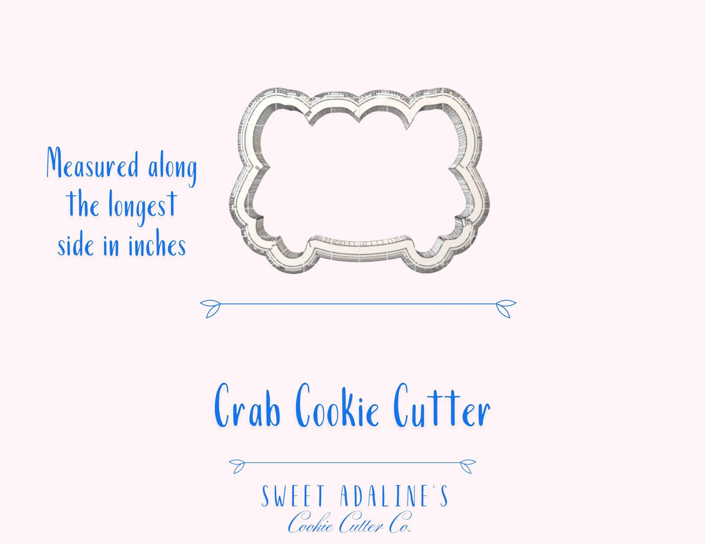 Crab Cookie Cutter: Cute Ocean Animal Cookie Cutters for Under the Sea, Beach, & Nautical Parties; Summer Baking, Aquarium, Birthday Cookies