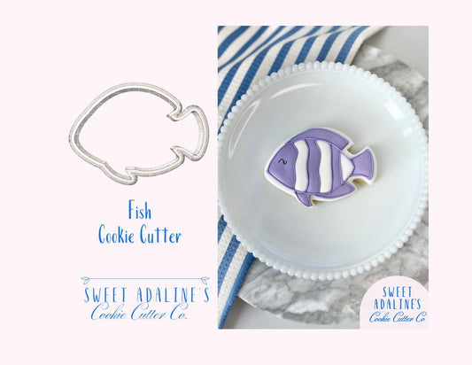 Fish Cookie Cutter: Under the Sea Ocean Animal; Tropical Fish Cookie Cutter for Summer, Beach, Nautical, and Aquarium-Themed Cookies