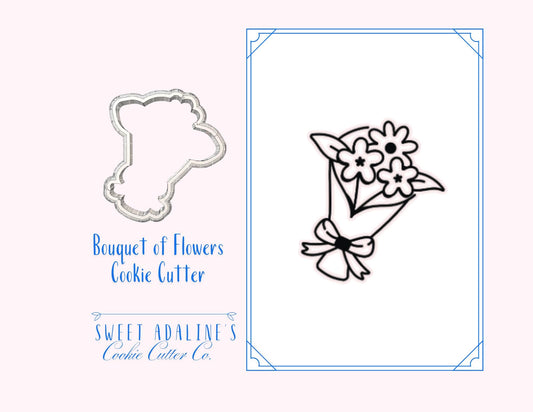 Floral Bouquet Cookie Cutter: Wedding, Mother's Day, Baking