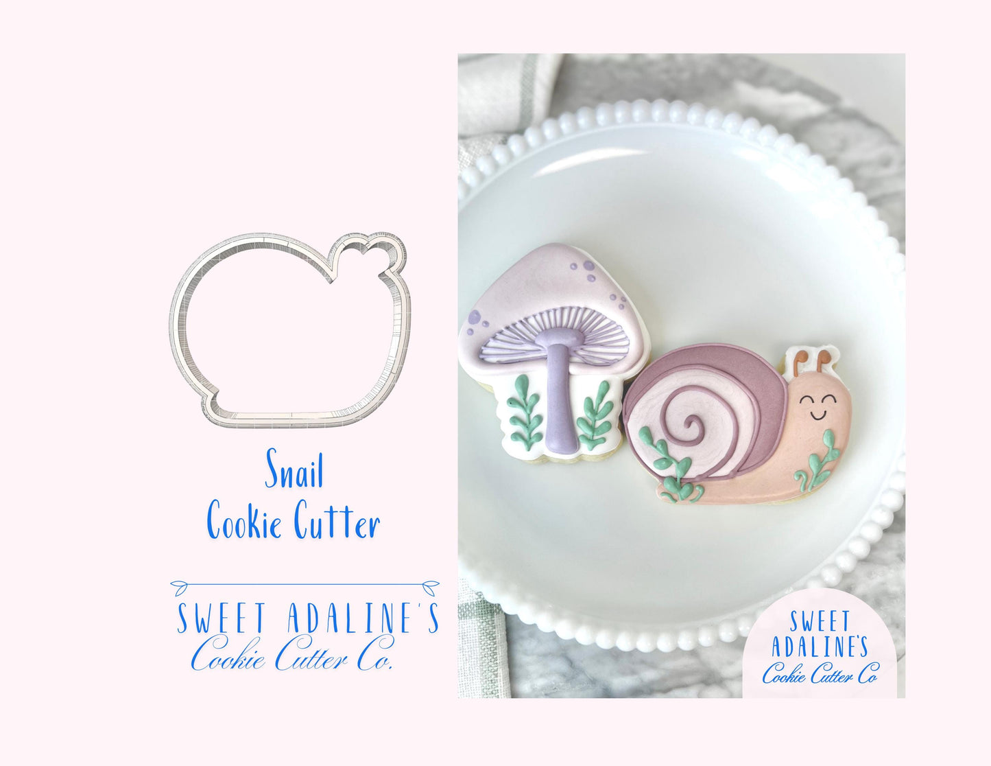 Snail Cookie Cutter: Fairy Garden and Woodland Party Cookie Cutters for Baby Showers, Birthdays, and Enchanted, Whimsical Themes