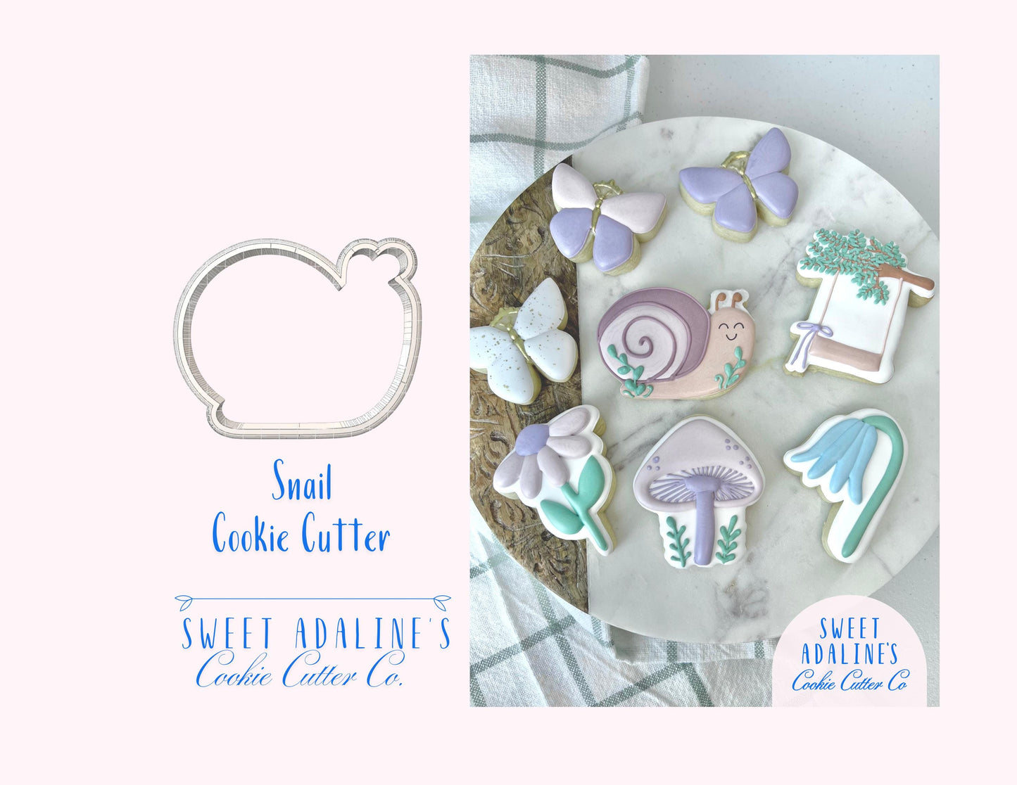 Snail Cookie Cutter: Fairy Garden and Woodland Party Cookie Cutters for Baby Showers, Birthdays, and Enchanted, Whimsical Themes