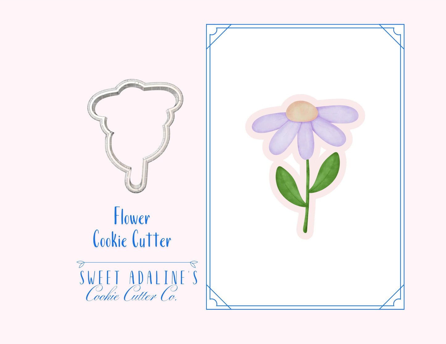Flower Cookie Cutter: Fairy Garden & Spring Theme – Wildflower Shape for Baby Showers, Weddings, and Garden Party Cookies