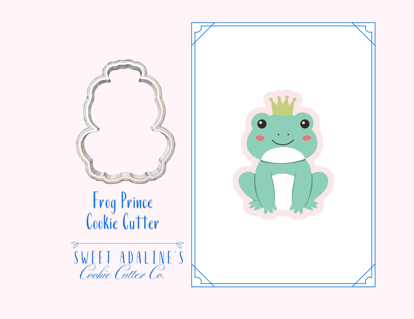 Frog Prince Cookie Cutter: Fairy Garden & Woodland Party Cutters for Baby Showers, Birthdays, and Enchanted, Whimsical Themes