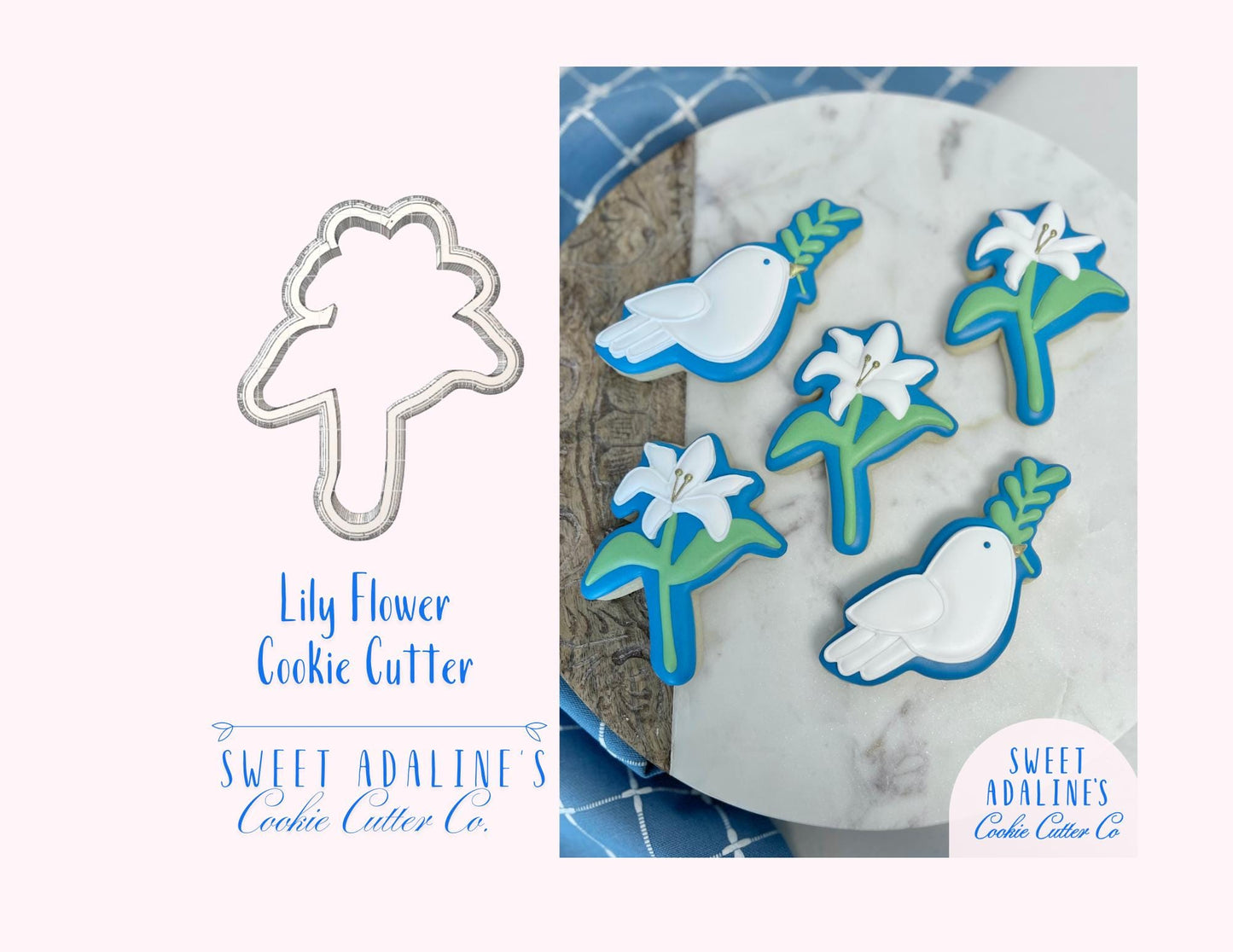 Lily Flower Cookie Cutter: Elegant Floral Baking Tool