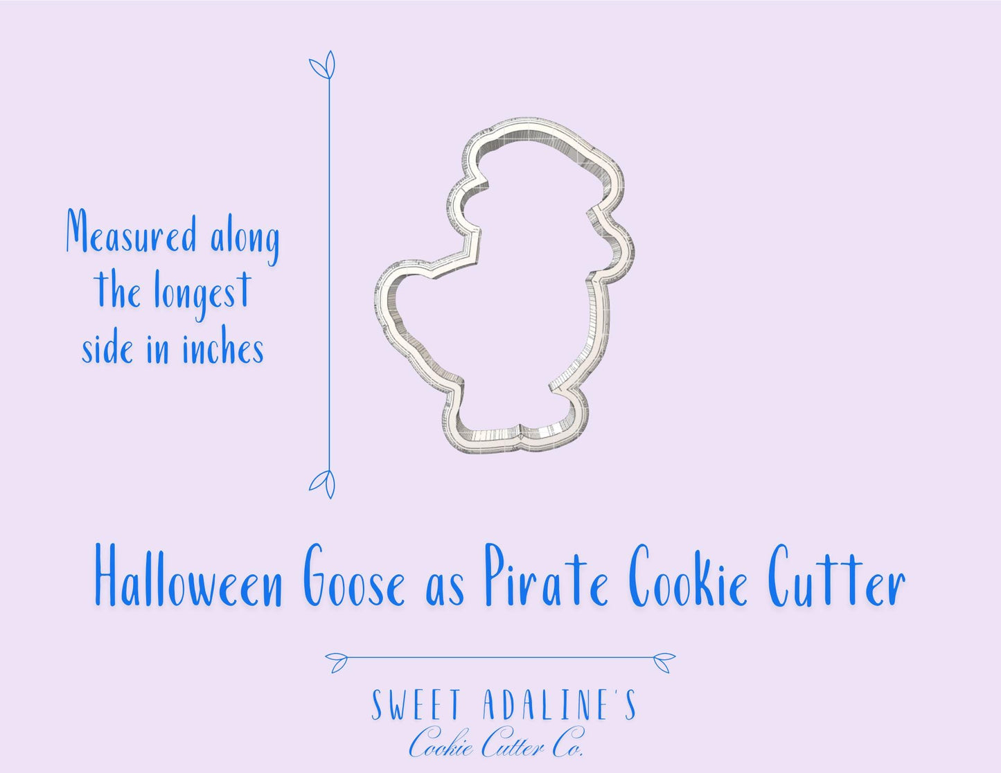Pirate Goose Cookie Cutter: Silly Halloween Party Theme