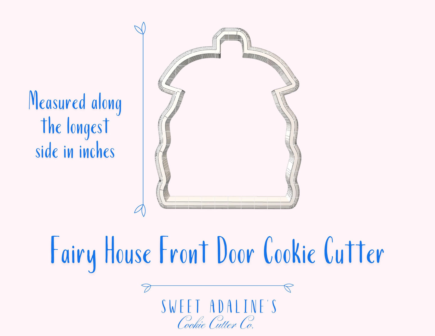 Fairy House Front Door Cookie Cutter: Enchanted Fairy Garden Cookie Cutters for Whimsical Baby Showers, Birthdays, and Woodland Themes