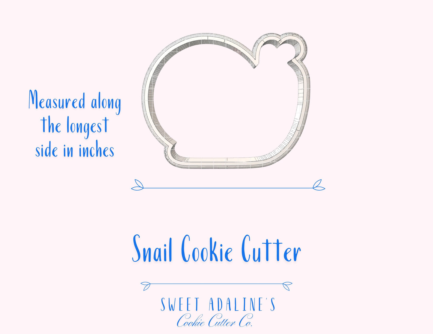 Snail Cookie Cutter: Fairy Garden and Woodland Party Cookie Cutters for Baby Showers, Birthdays, and Enchanted, Whimsical Themes