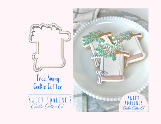 Tree Swing Cookie Cutter – Fairy Garden and Woodland Party Cookie Cutters for Baby Showers, Birthdays, and Enchanted, Whimsical Flower Theme