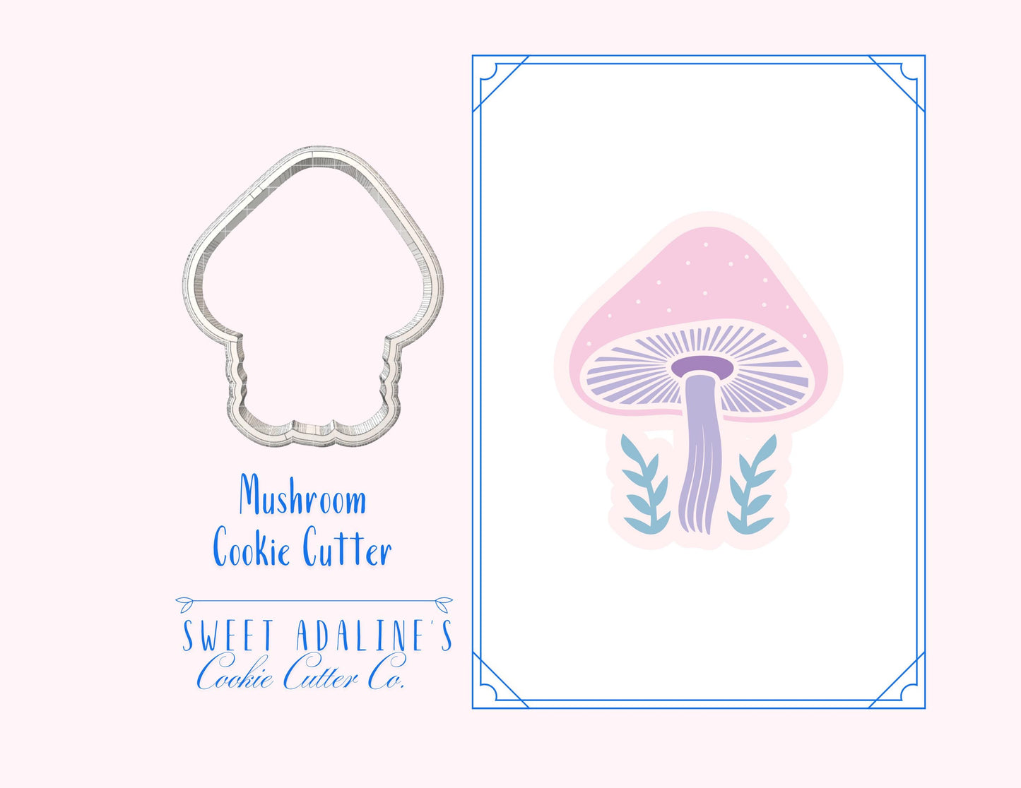 Mushroom Cookie Cutter: Fairy Garden and Woodland Party Cookie Cutters for Baby Showers, Birthdays, and Enchanted, Whimsical Themes