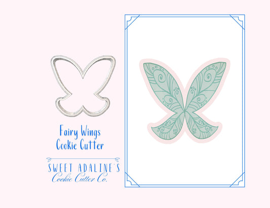 Fairy Wings Cookie Cutter:  Fairy Garden, Woodland, Princess Party & Baby Shower Theme, Whimsical, Enchanting Fairy Tale Parties